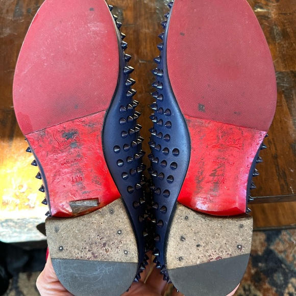 Christian Louboutin Dandelion Spikes Leather Loafers - Picture 12 of 12